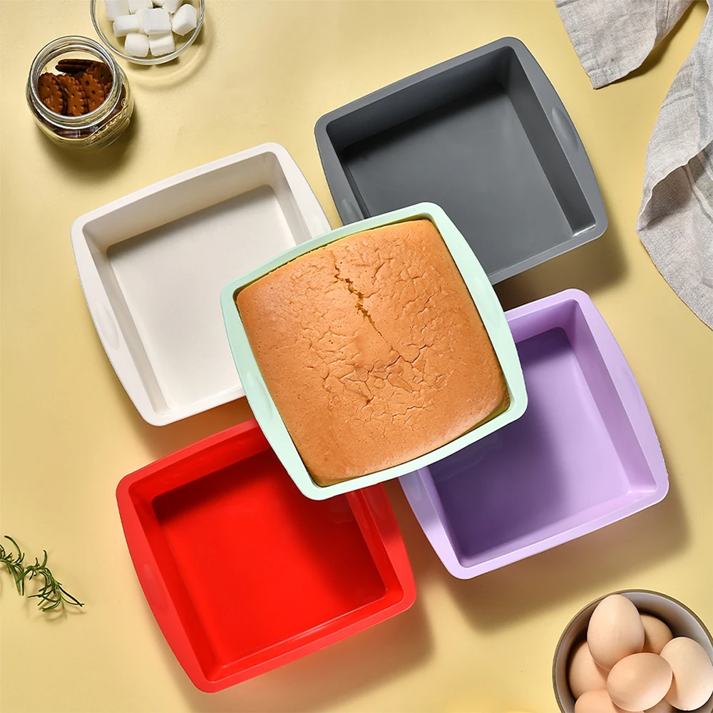 Kitchen Gadgets Deals - 실리콘 사각 케이크 몰드, 간편한 분리