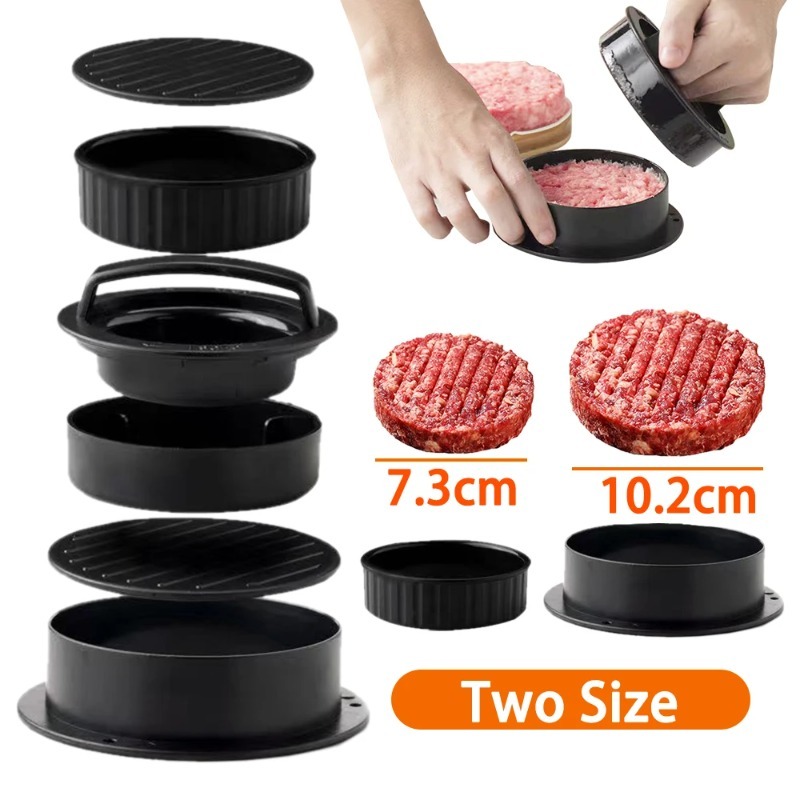 Kitchen Helper Gadgets - 라운드 햄버거 버거 프레스 쇠고기 그릴