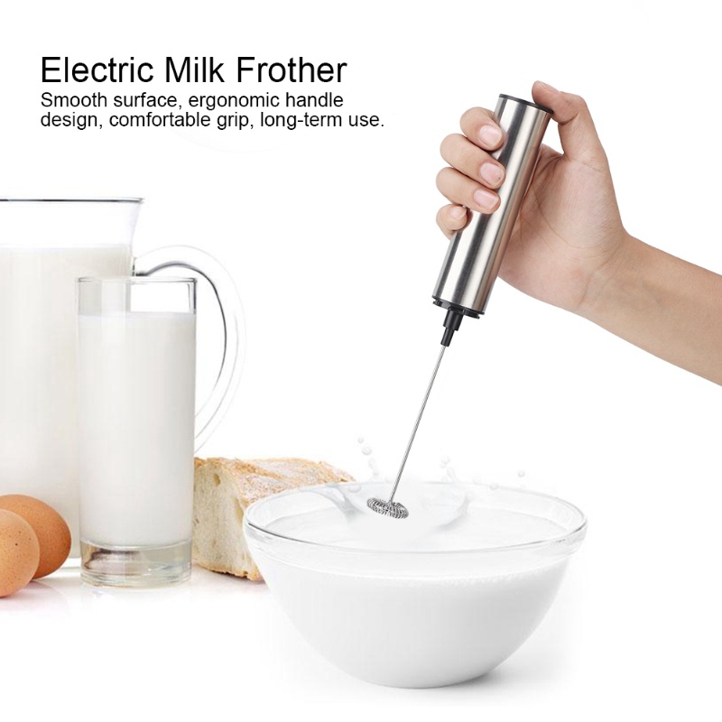 Kitchen Gadgets Electric - 휴대용 전동 우유 거품기 충전식 스테인리스