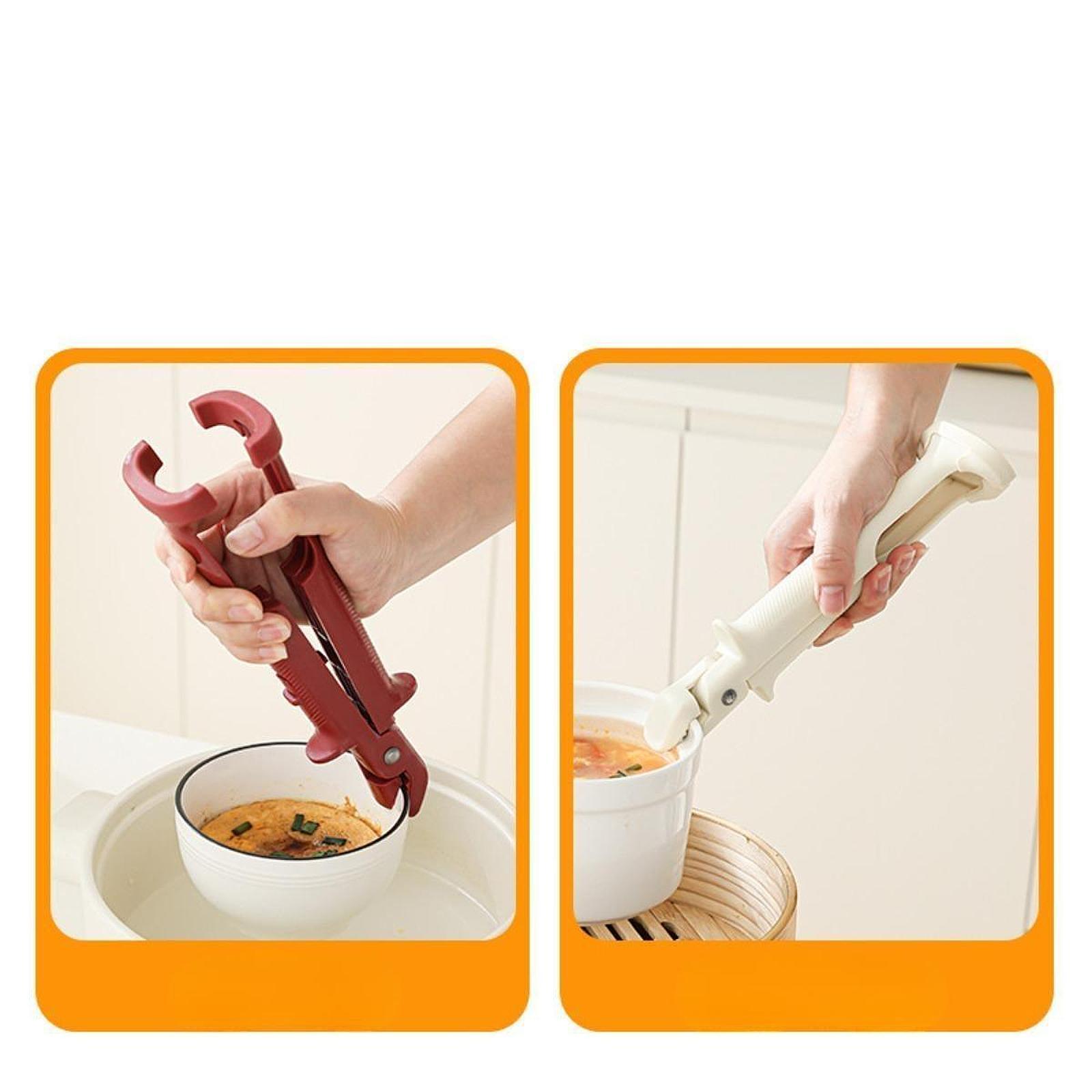 Kitchen Helper Gadgets - 핫플레이트 접시 집게 요리 도우미 미끄럼