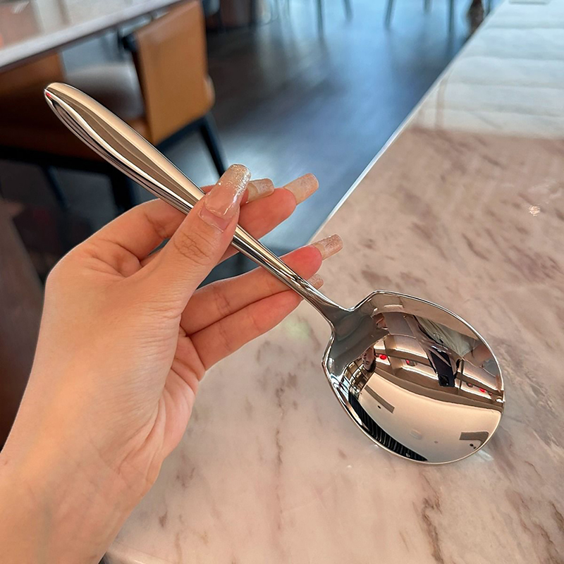 스테인리스 스틸 황금색 큰 머리 원형 숟가락 긴 손잡이 - Kitchen Gadgets Popular 리뷰 및 가격