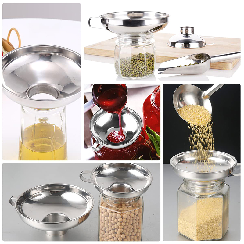 스테인레스 스틸 넓은 입 캐닝 깔때기 샐러드 드레싱 액 - Kitchen Gadgets Popular 리뷰 및 가격