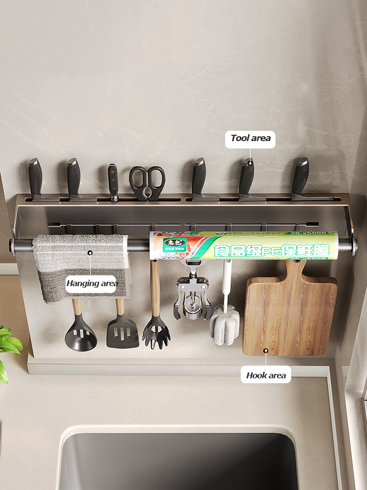 스테인리스 스틸 키친 페이퍼 타월 걸이형 선반, 후크  - Kitchen Gadgets Wallpaper 리뷰 및 가격