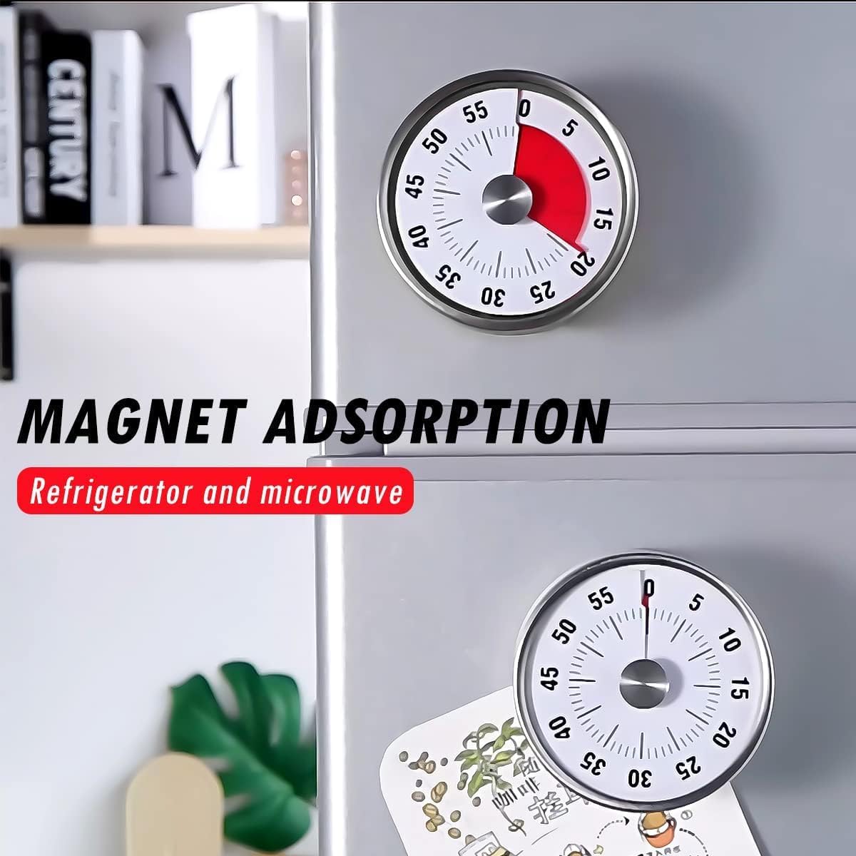카운트다운 리마인더 자석 기계식 시각 타이머 교실 베이 - Kitchen Helper Gadgets 리뷰 및 가격