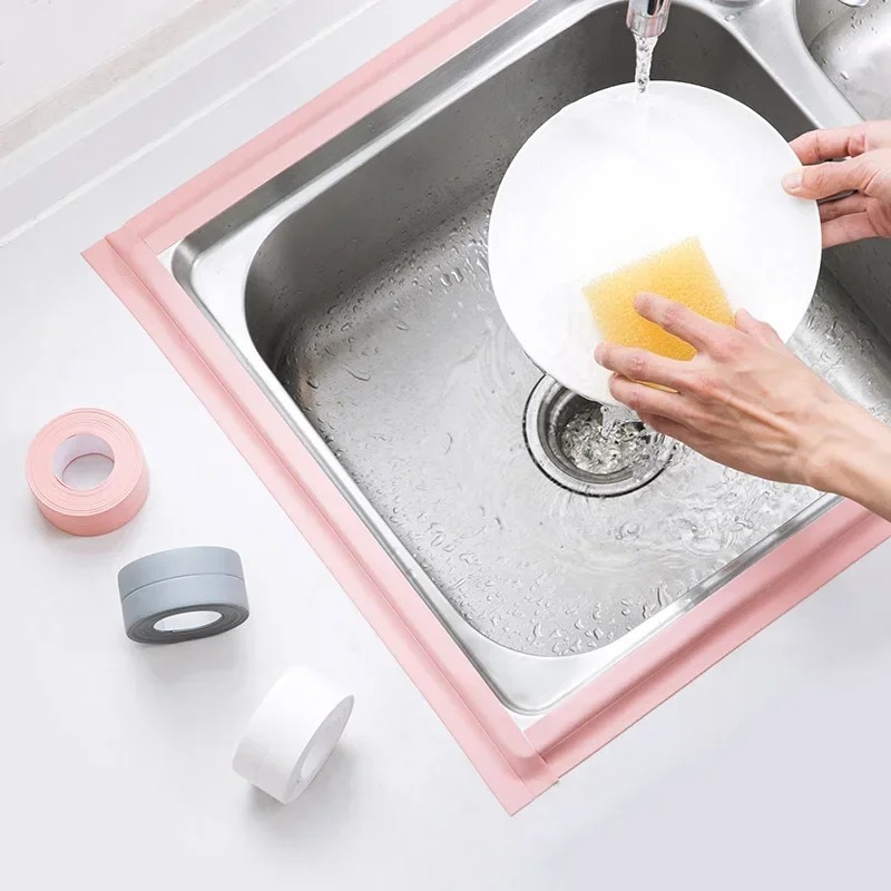 테이프 PVC 균열 테이프 욕실 및 주방 곰팡이 방지  - Kitchen Gadgets Wallpaper 리뷰 및 가격