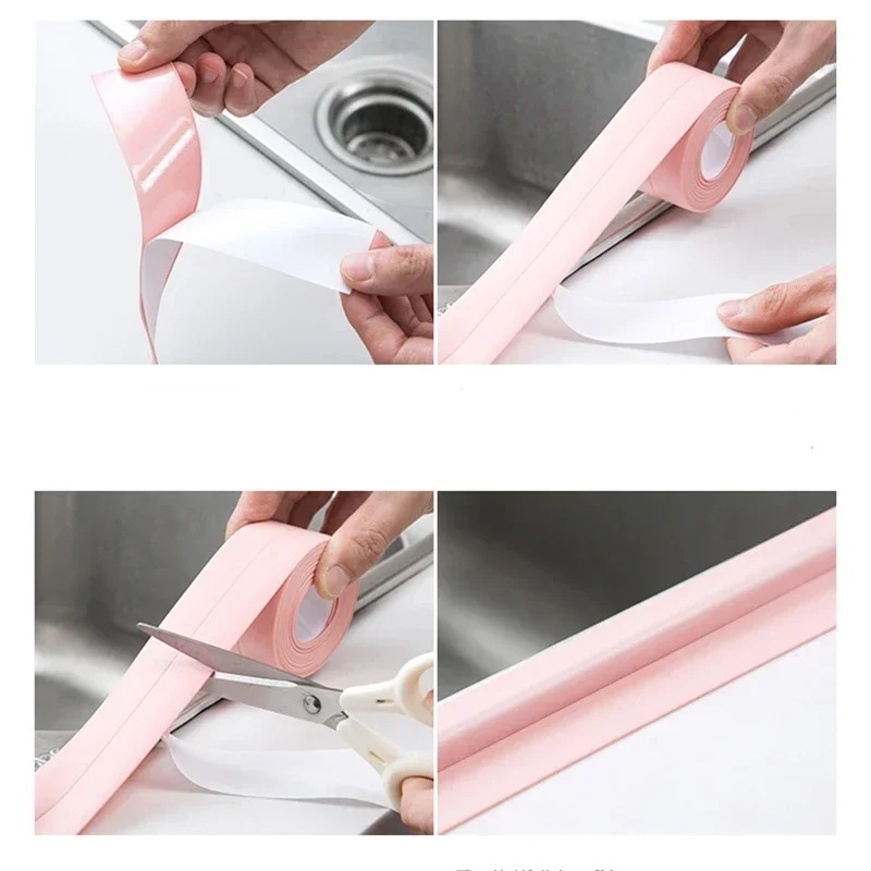 테이프 PVC 균열 테이프 욕실 및 주방 곰팡이 방지  - Kitchen Gadgets Wallpaper 리뷰 및 가격