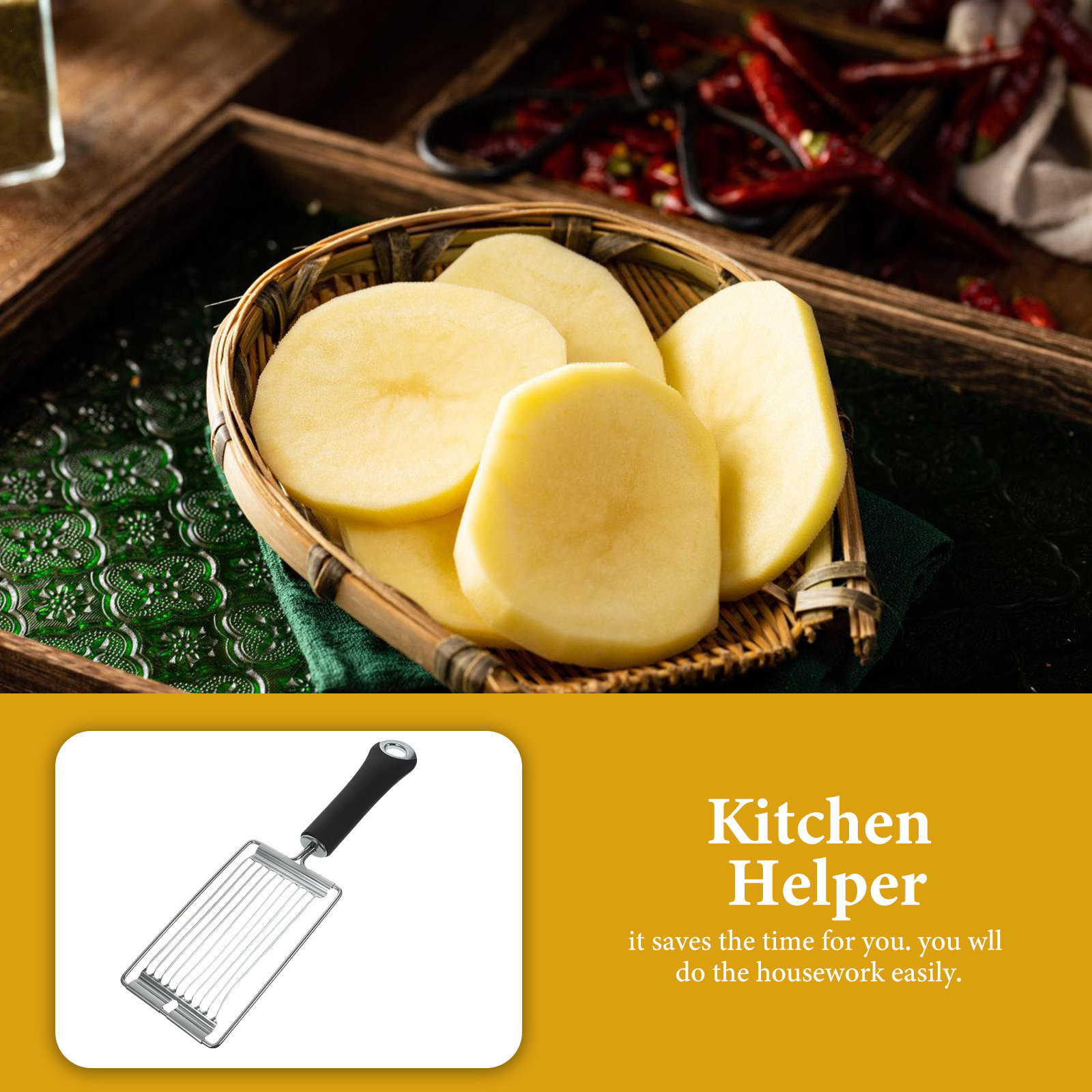 야채 슬라이서 스테인리스 스틸 주방 도구 - 토마토,  - Kitchen Helper Gadgets 리뷰 및 가격