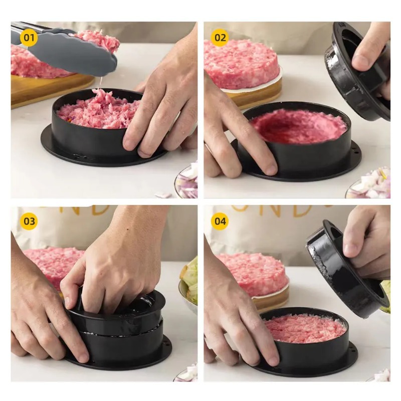 라운드 햄버거 버거 프레스 쇠고기 그릴 식품 등급 AB - Kitchen Helper Gadgets 리뷰 및 가격