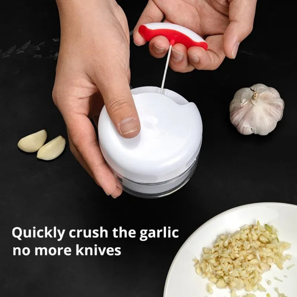 수동 마늘 다지기, 주방용 손으로 당기는 마늘 분쇄기, - Kitchen Gadgets Garlic 리뷰 및 가격