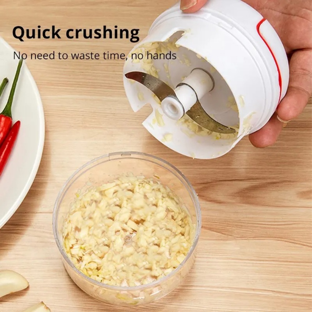 수동 마늘 다지기, 주방용 손으로 당기는 마늘 분쇄기, - Kitchen Gadgets Garlic 리뷰 및 가격