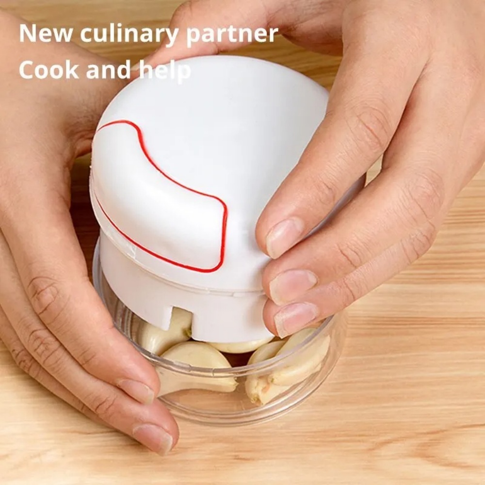 수동 마늘 다지기, 주방용 손으로 당기는 마늘 분쇄기, - Kitchen Gadgets Garlic 리뷰 및 가격