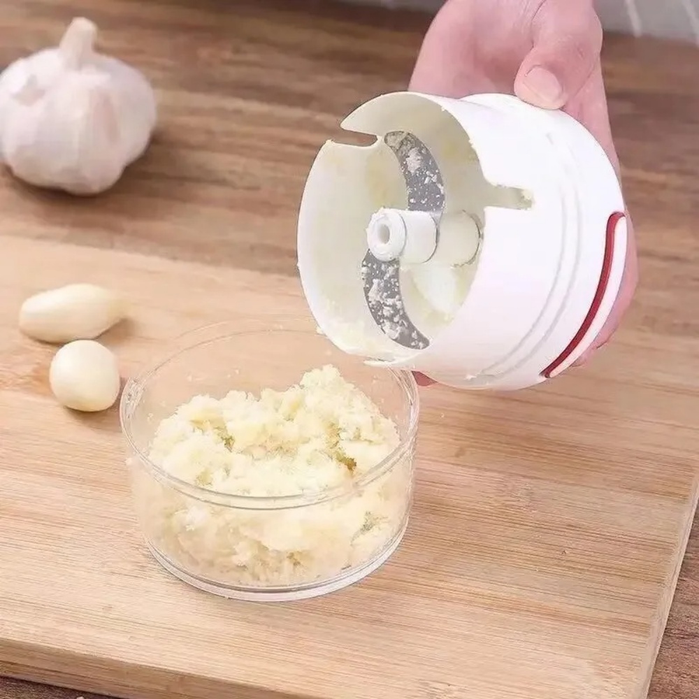 수동 마늘 다지기, 주방용 손으로 당기는 마늘 분쇄기, - Kitchen Gadgets Garlic 리뷰 및 가격